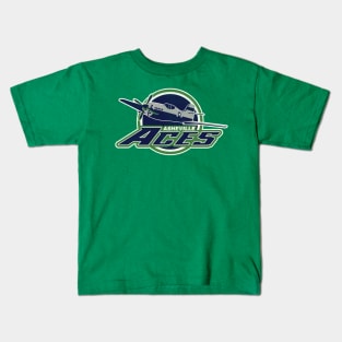 Defunct Asheville Aces Hockey Team Kids T-Shirt